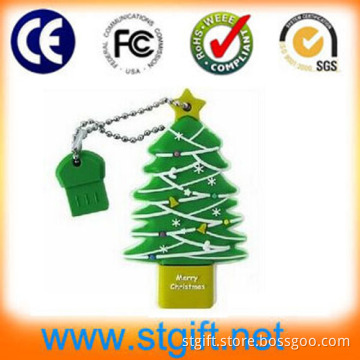 Christmas Tree Shape USB Memory Stick Was Decked with Gifts
